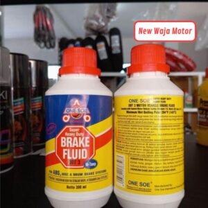 Minyak Rem One Soe Oli Rem Brake Fluid 300ml Dot 3 Warna Merah / Putih Untuk Motor / Mobil.